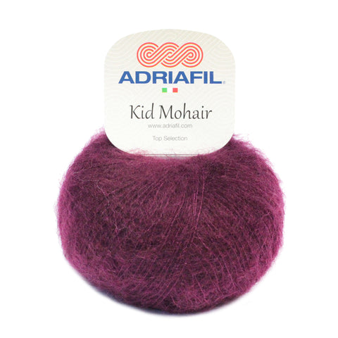 Kid Mohair 26 Djúp vínrauður.