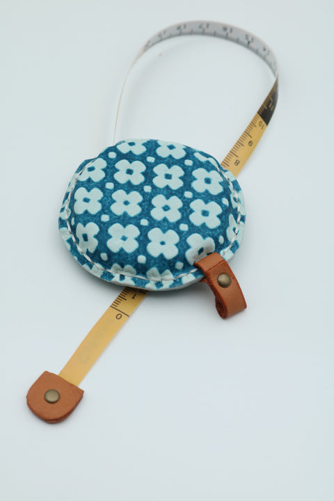 Cohana tape measure in genuine leather - Yellow