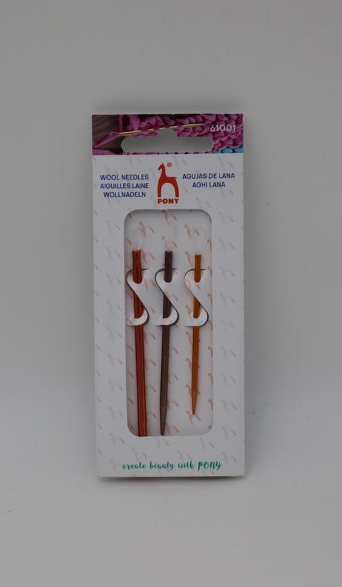 Pony wool needles - 3 sizes