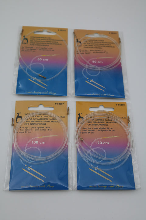 Pony Slick extra cables for 14 cm. the needle sets.