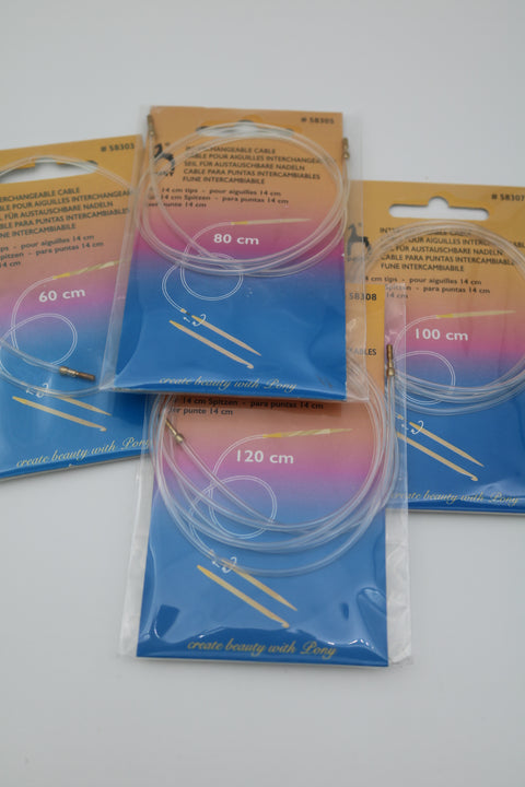 Pony Slick extra cables for 14 cm. the needle sets.