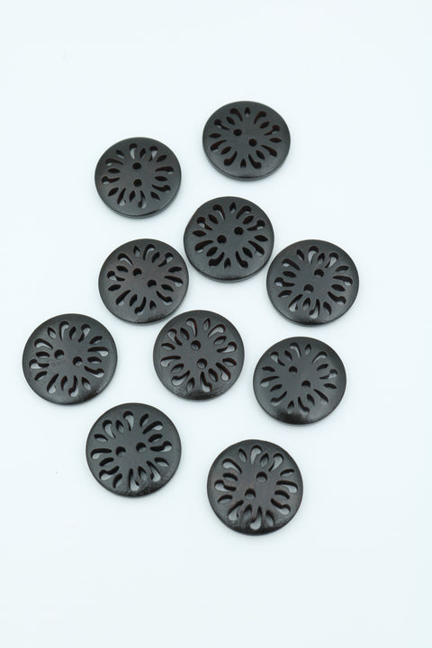 Tré tölur svartar 25 mm.