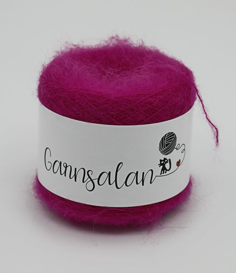 Alpakka fylgiþráður með 7% teygju - 25 gr. Bleikur