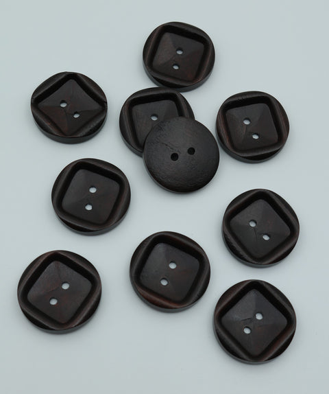 Wooden numbers dark brown 30 mm.