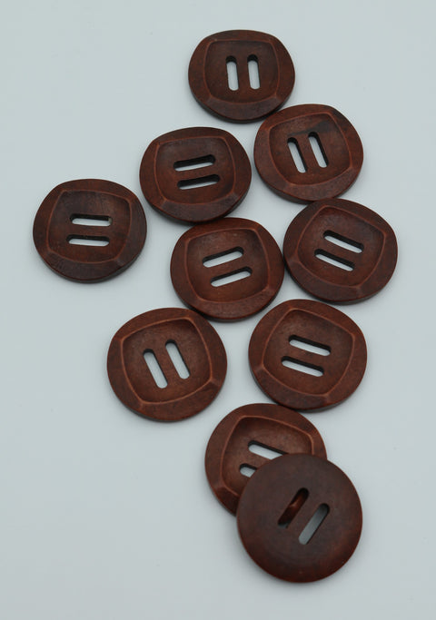 Wooden numbers brown 30 mm.