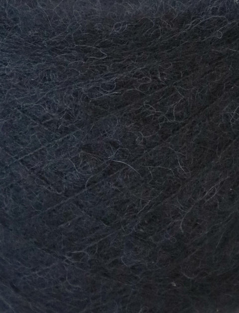 Alpakka fylgiþráður með 7% teygju - 25 gr. Svart