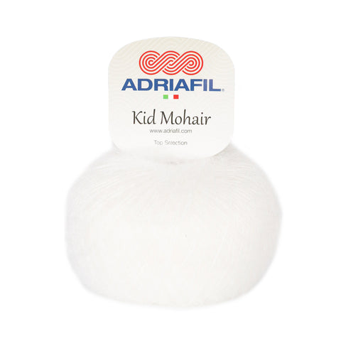 Kid Mohair 02 Hvítt
