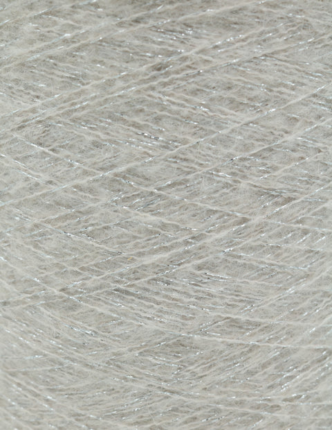 Burstað Alpakka Glimmer garn - 25 gr. Eitt og sér eða sem fylgiþráður - Glimmer.