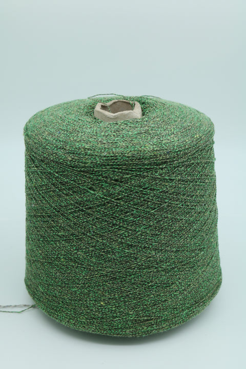 Denimgum bómull/pólýester fylgiþráður - 25 gr. Grænn