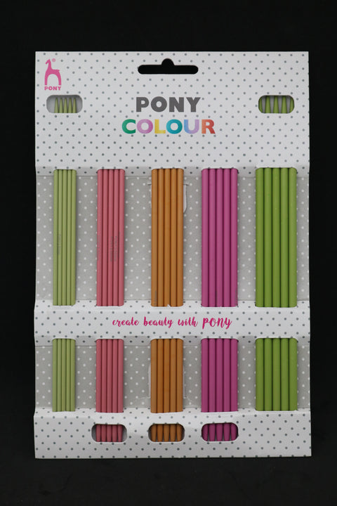 Pony Color 5 prjóna sett 20 cm. 5 stærðir 2,5-4,5