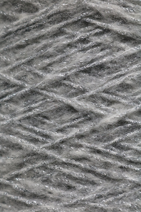 RWS wool yarn with glitter 50 gr. - Silver