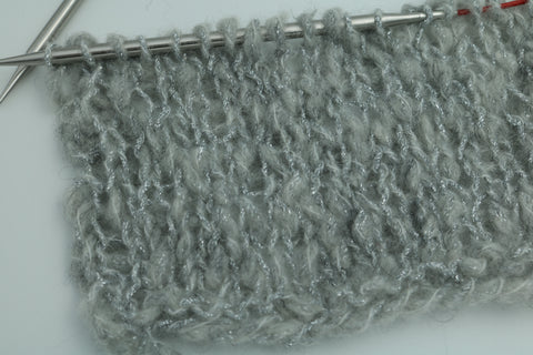 RWS wool yarn with glitter 50 gr. - Silver