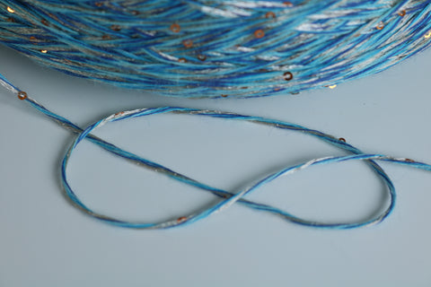 Palliettugarn - 55% Bómull 45% Polýester - Nr.34 - 50 gr.