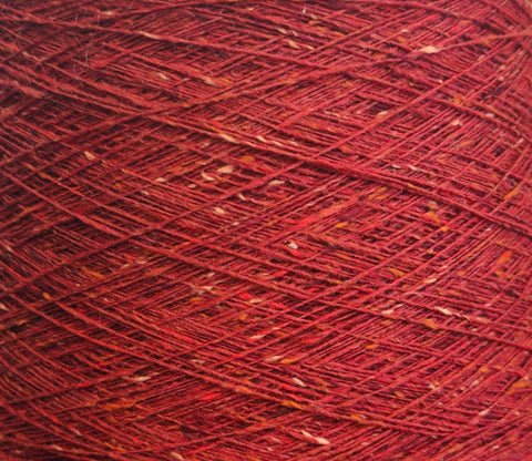 Lauren 100% Merino tweed garn. Rauður.