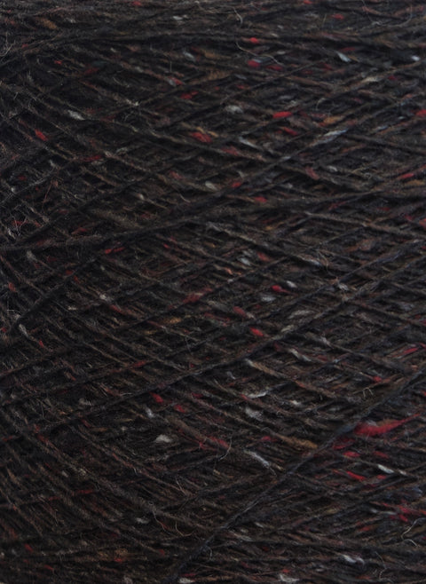 Lauren 100% Merino tweed garn. Kaffi.