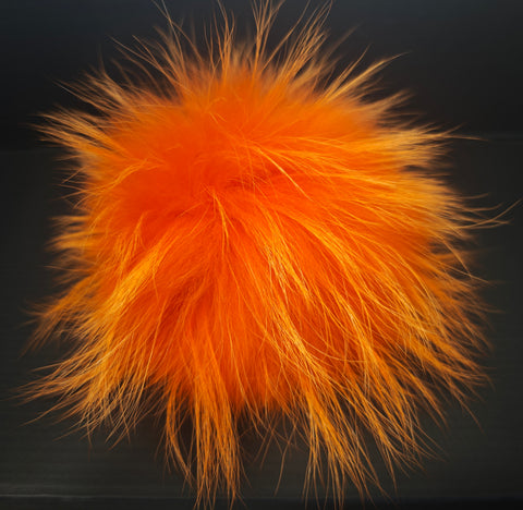 Dúskar ekta refaskinn með smellu 5 litir 13-16 cm.