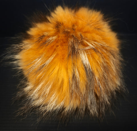 Dúskar ekta refaskinn með smellu 5 litir 13-16 cm.