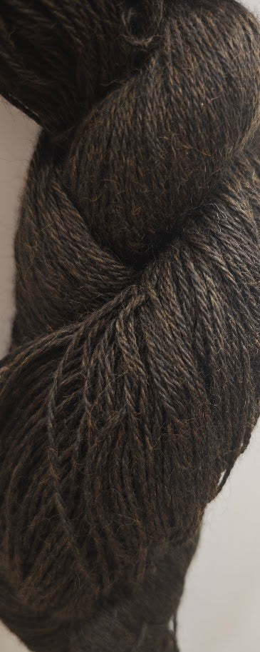 Baby Alpakka Suri - 80% Baby Alpakka og 20% Suri Alpakka - 250 gr. Brúnn